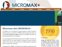 Tablet Screenshot of micromaxplus.com